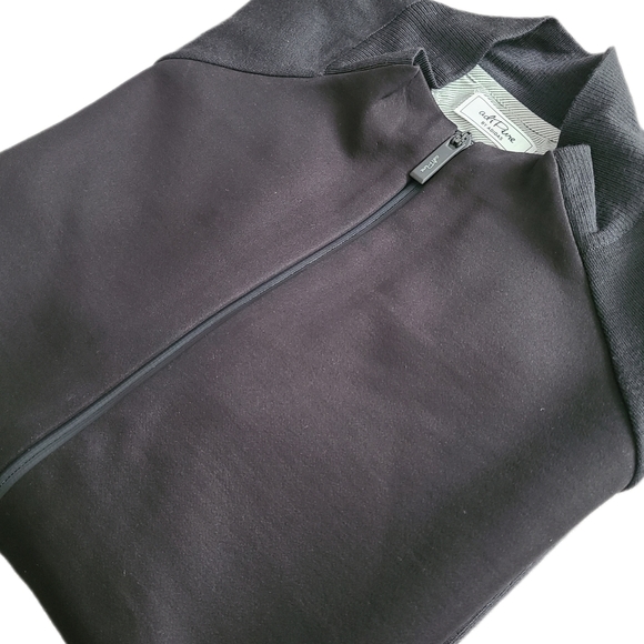 ADIDAS®ADI PURE 🏷️NWT Clean Bonded Sweater/Jacket Blk & Grey Full Zip LUXE M - Picture 13 of 14